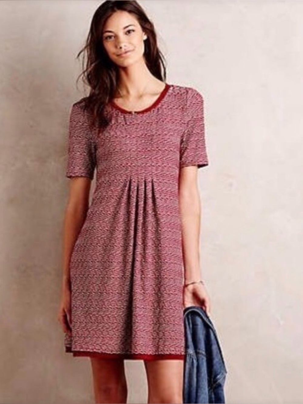 Anthropologie Maeve Dora Dress in Wine